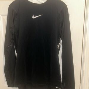 Nike Black Fitted Long Sleeve Tee